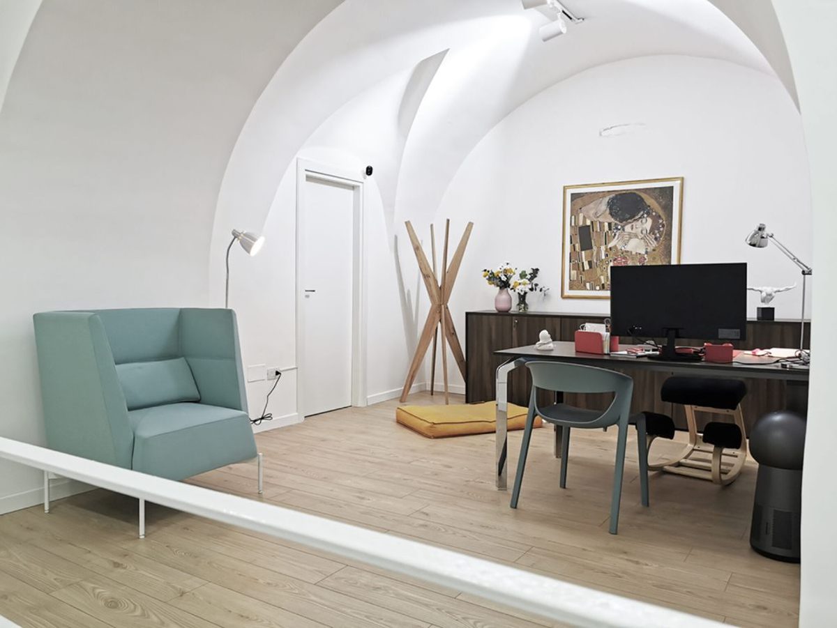 La sede dello studio ad Aversa